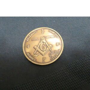 Masonic Token Coin, Grand Lodge of Texas,  Graham Childress Grand Master, 1988